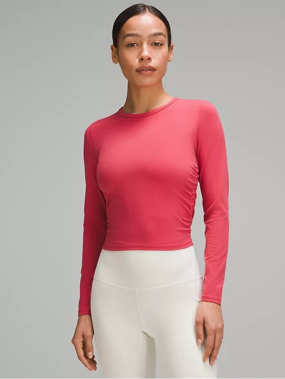 Lululemon All It Takes Nulu Long-Sleeve Shirt - Vintage Rose, Size 8